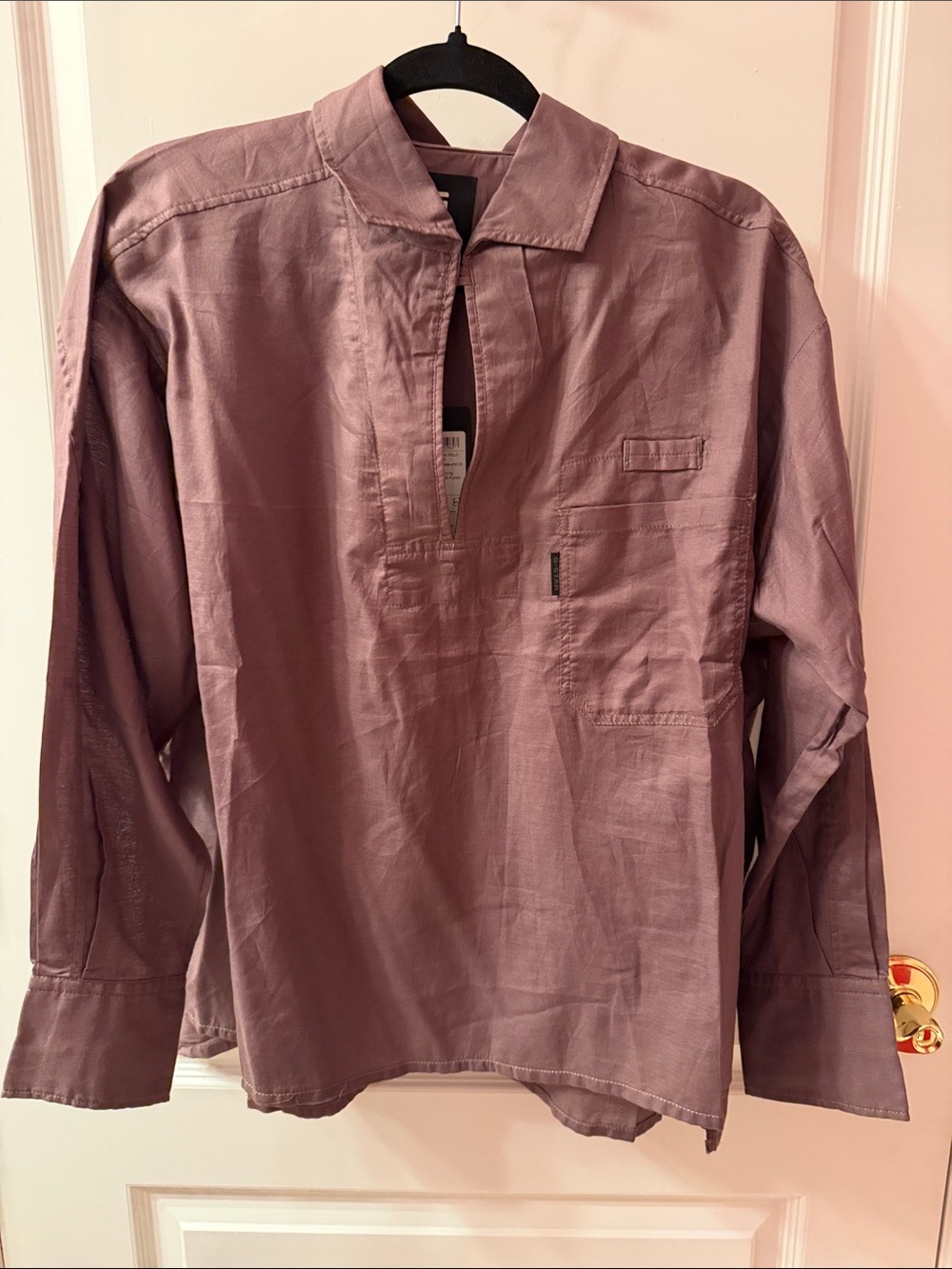 G-Star Bowling Polo. Long sleeve brown